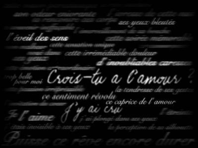 Crois tu a l'amour???